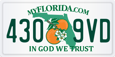 FL license plate 4309VD