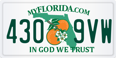 FL license plate 4309VW