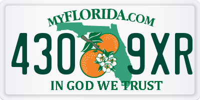 FL license plate 4309XR