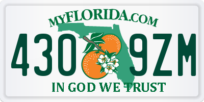 FL license plate 4309ZM