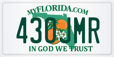 FL license plate 430JMR