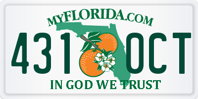 FL license plate 4310CT