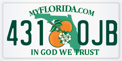 FL license plate 4310JB