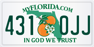 FL license plate 4310JJ