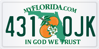 FL license plate 4310JK