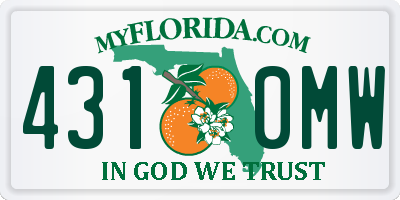 FL license plate 4310MW