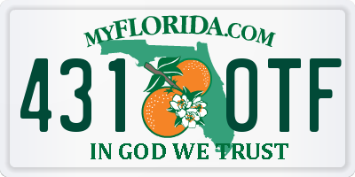 FL license plate 4310TF