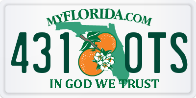 FL license plate 4310TS
