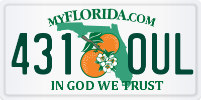 FL license plate 4310UL