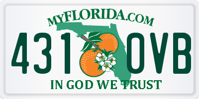 FL license plate 4310VB