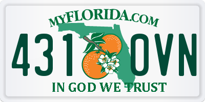 FL license plate 4310VN