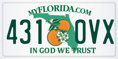 FL license plate 4310VX