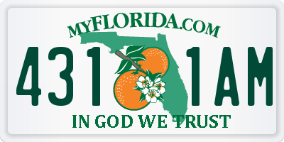 FL license plate 4311AM