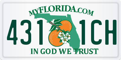 FL license plate 4311CH