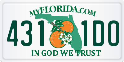 FL license plate 4311DO