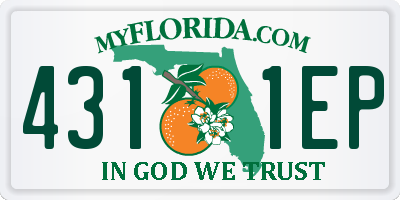 FL license plate 4311EP