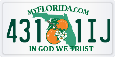 FL license plate 4311IJ