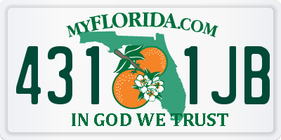 FL license plate 4311JB