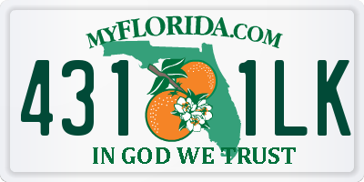 FL license plate 4311LK
