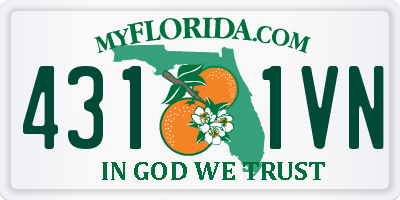 FL license plate 4311VN