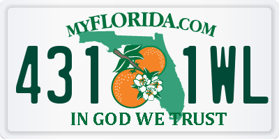FL license plate 4311WL