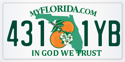 FL license plate 4311YB