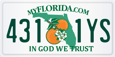 FL license plate 4311YS