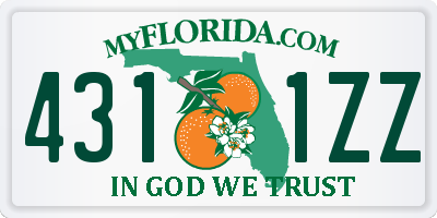 FL license plate 4311ZZ