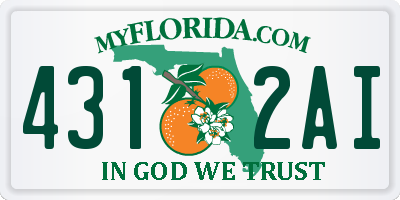 FL license plate 4312AI