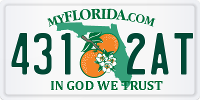 FL license plate 4312AT
