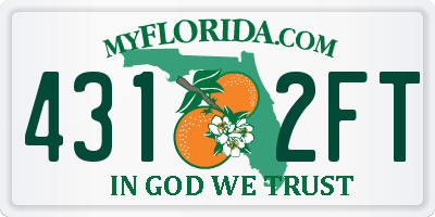 FL license plate 4312FT