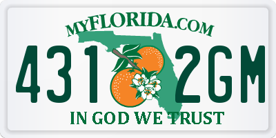 FL license plate 4312GM