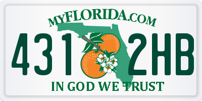 FL license plate 4312HB