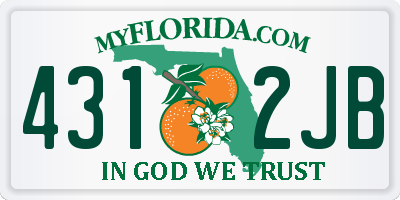 FL license plate 4312JB