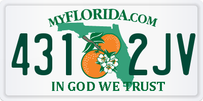 FL license plate 4312JV