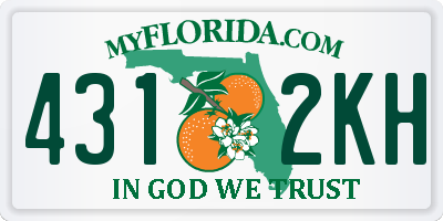 FL license plate 4312KH