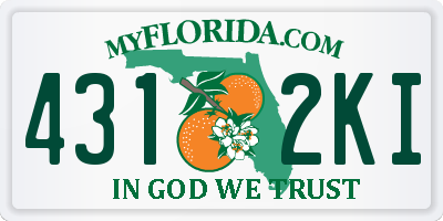 FL license plate 4312KI