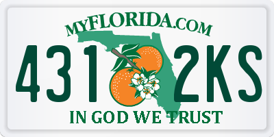 FL license plate 4312KS
