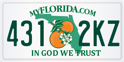 FL license plate 4312KZ