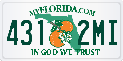 FL license plate 4312MI