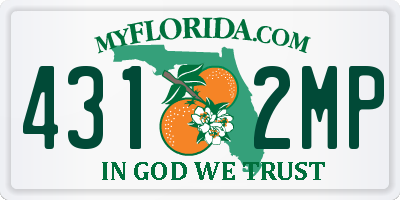 FL license plate 4312MP
