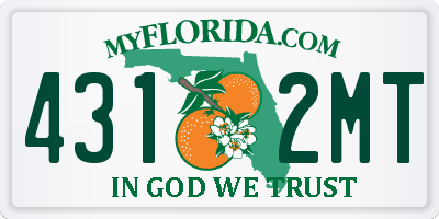FL license plate 4312MT