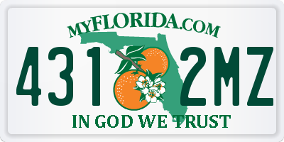 FL license plate 4312MZ