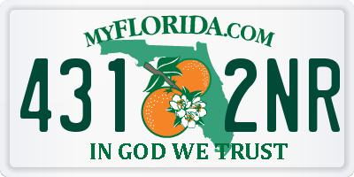 FL license plate 4312NR