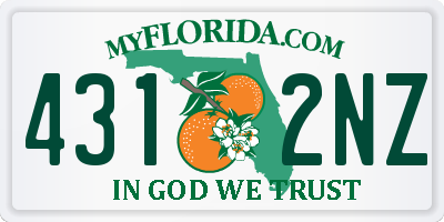 FL license plate 4312NZ