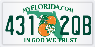 FL license plate 4312QB