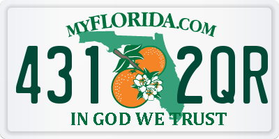 FL license plate 4312QR