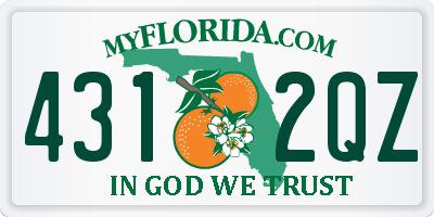 FL license plate 4312QZ