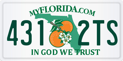 FL license plate 4312TS