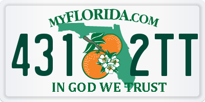 FL license plate 4312TT